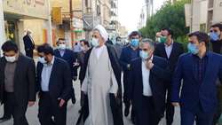 حضور رییس سازمان بازرسی کل کشور در بندر امام خمینی(ره) و بازدید از مناطق سیل زده